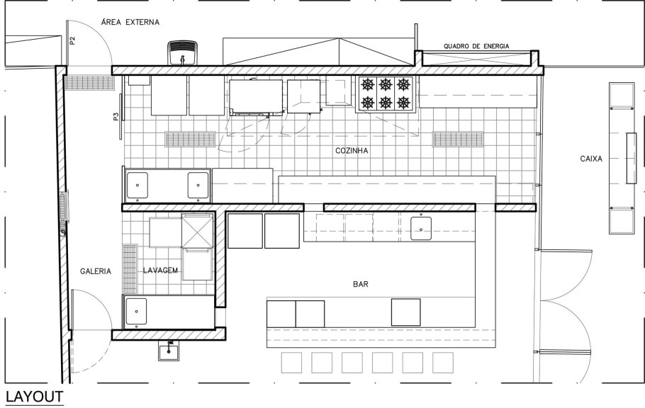 Чертёж кухни угловой 2.90