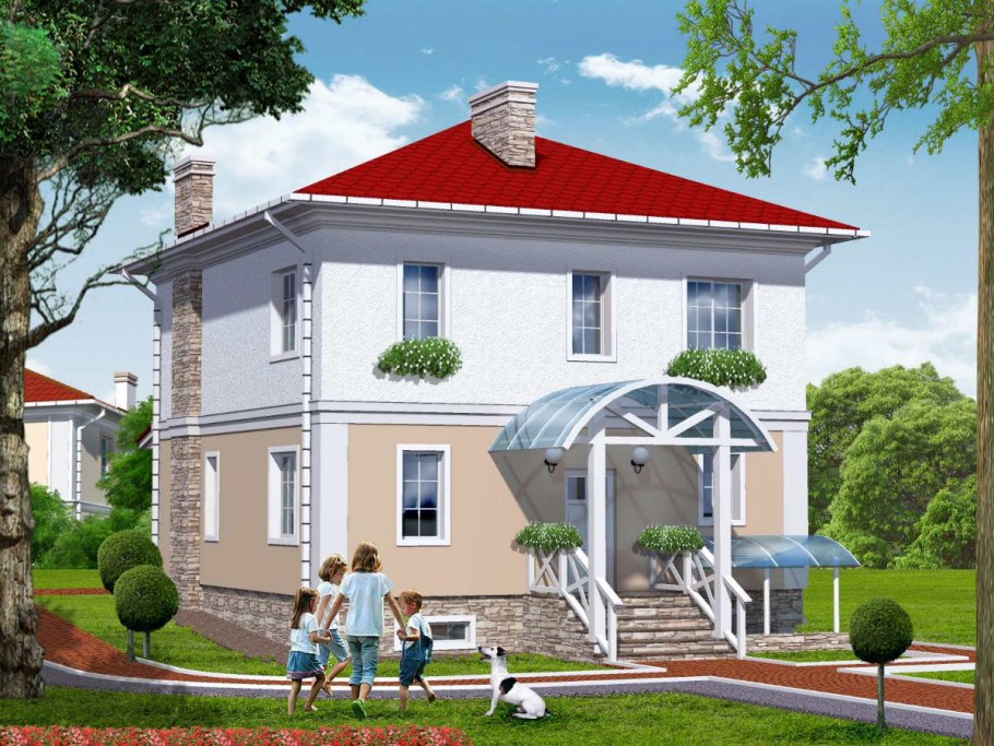 Дом в разрезе