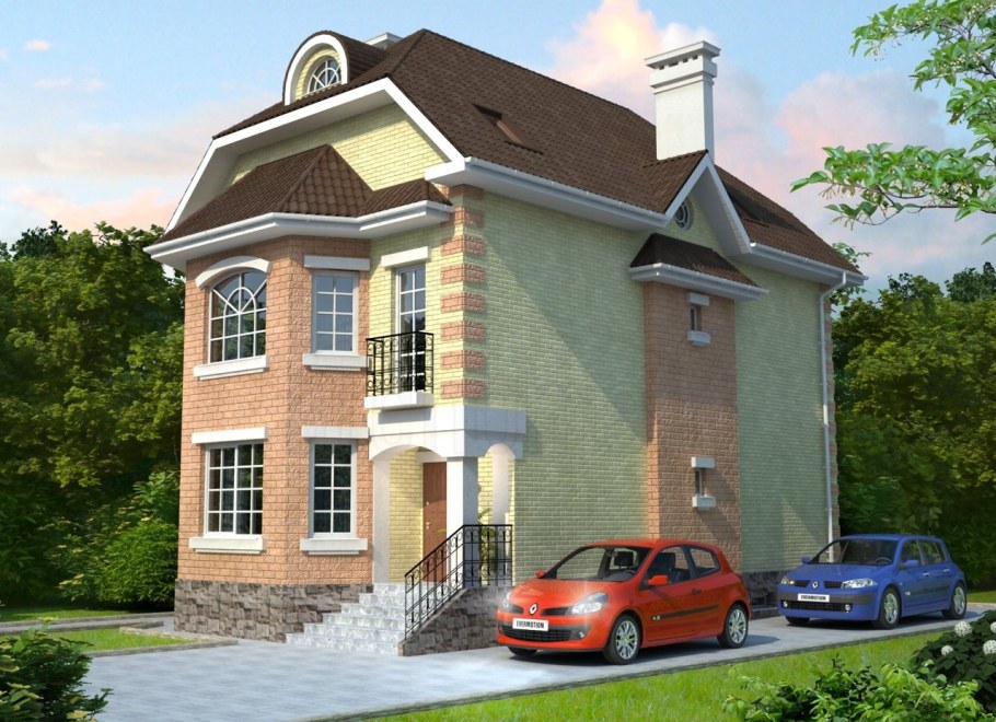 Загородный дом с гаражом