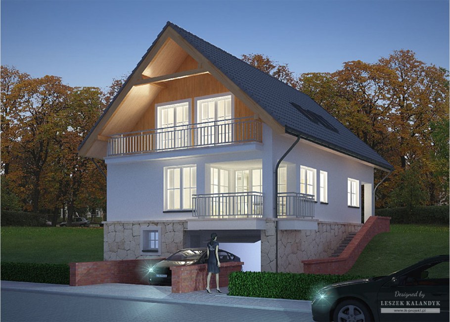 Трехэтажный дом с цокольным этажом