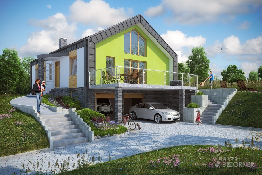  Разрез 2-2 (по стене).