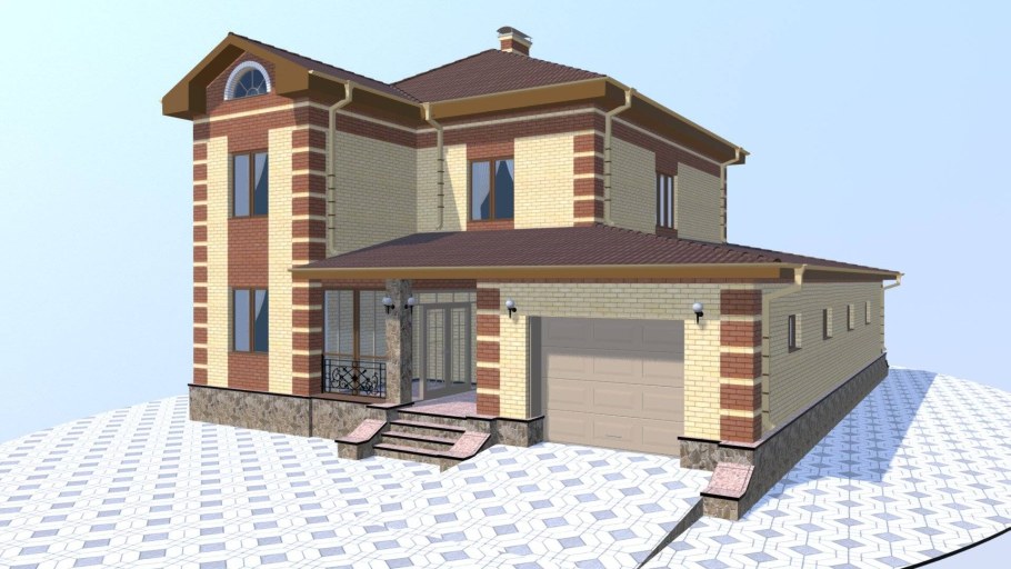 Праект двух етажний дома