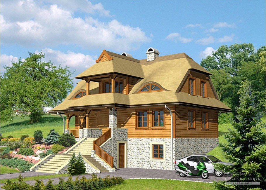 План дома с подвалом