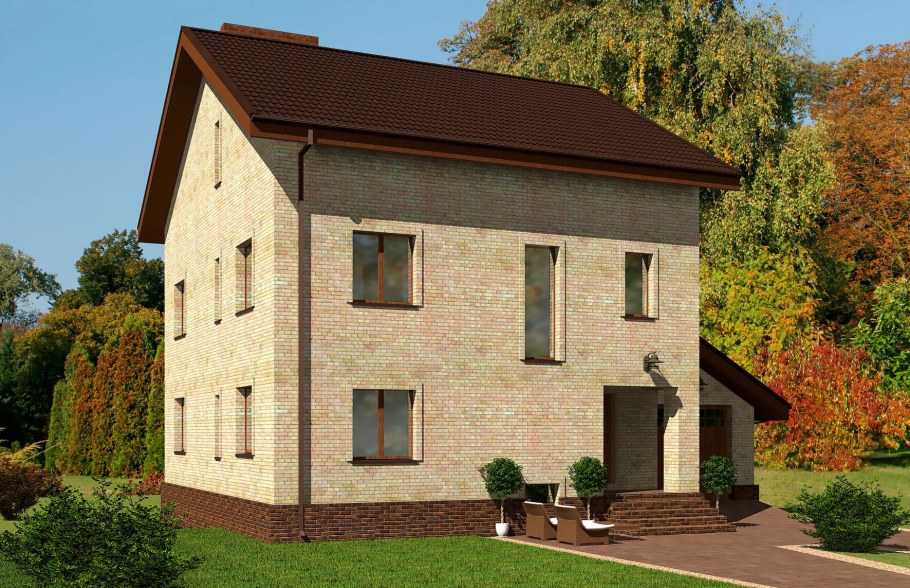 Двухэтажный дом с гаражом на 6 сотках