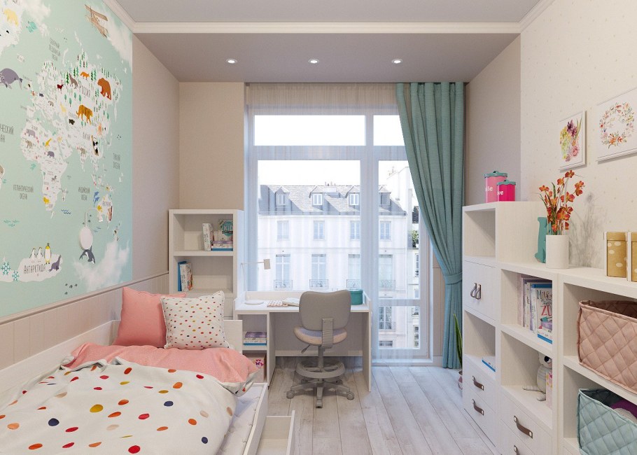 Красивые потолки детская