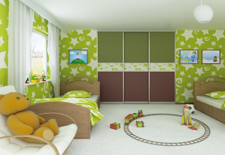 Детская для мальчика салатовая