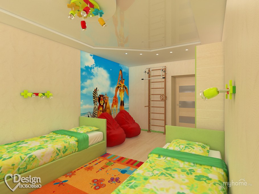 Фотообои в детскую разнополым детям