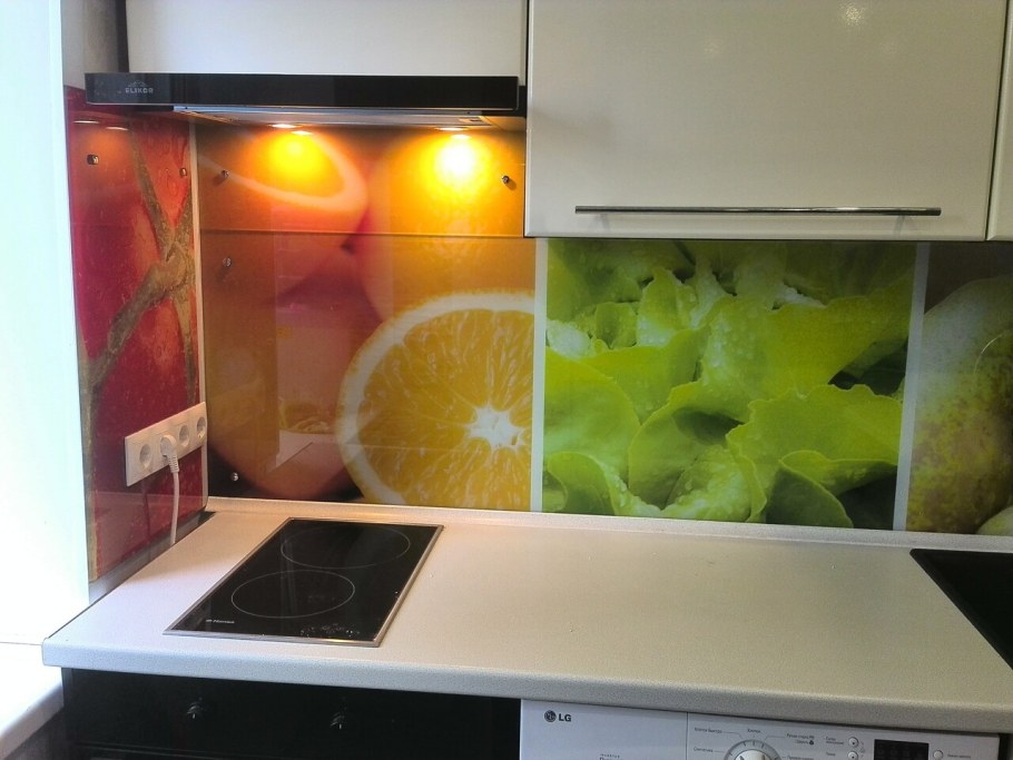 Огнеупорное стекло для кухни фартук