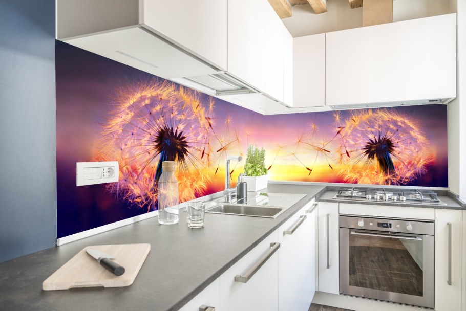 Стеклянная панель для кухни