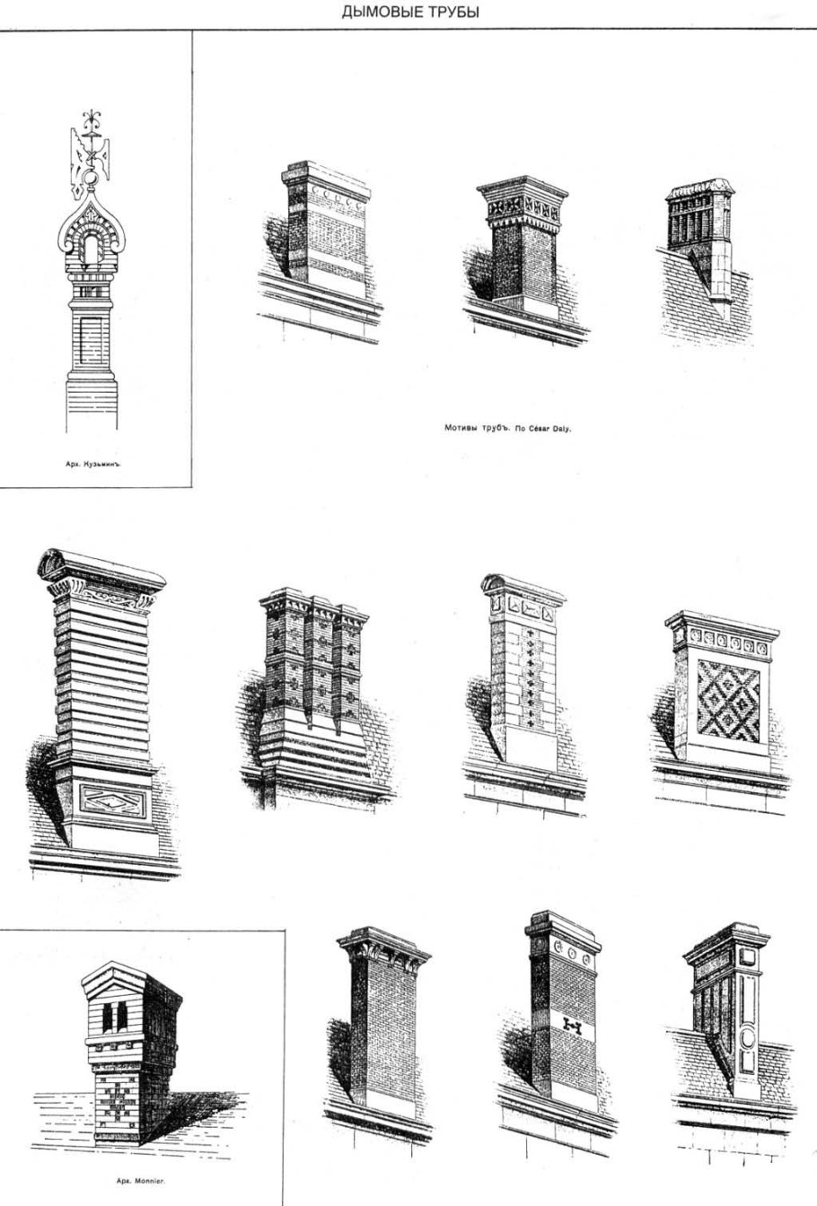 Чертежи архитектурных элементов
