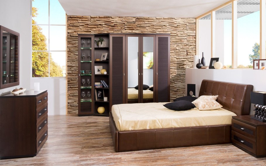 Спальня Магна лазурит кедр шоколад