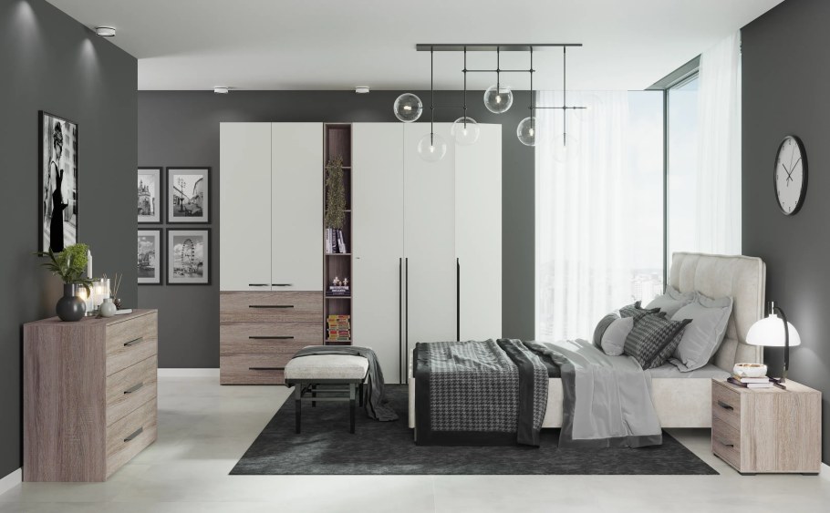 Спальня Магна лазурит кедр шоколад