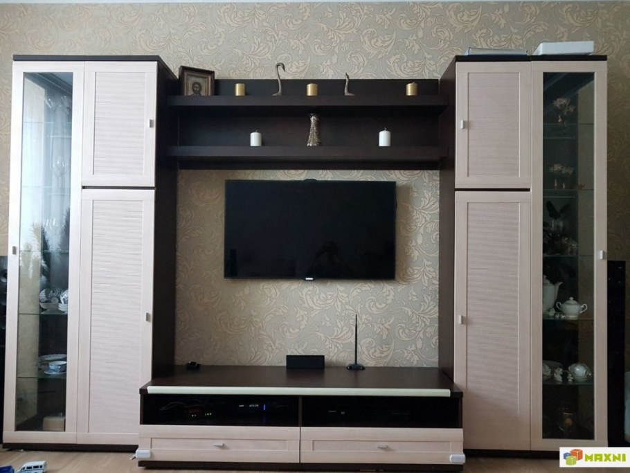 Стенка лазурит Орнета гостиная