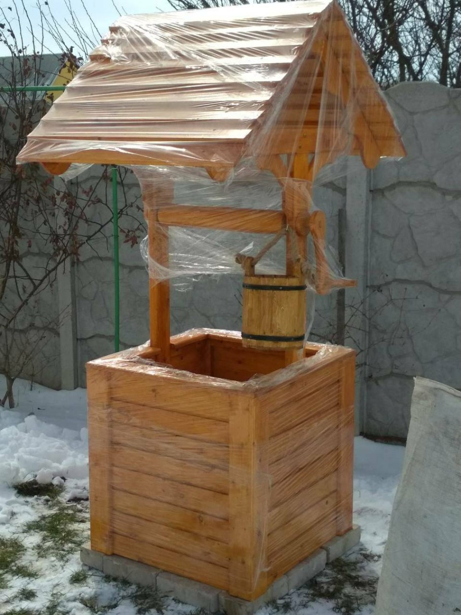 Колодец из досок