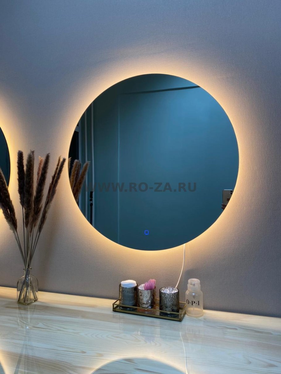 Парящее зеркало с подсветкой