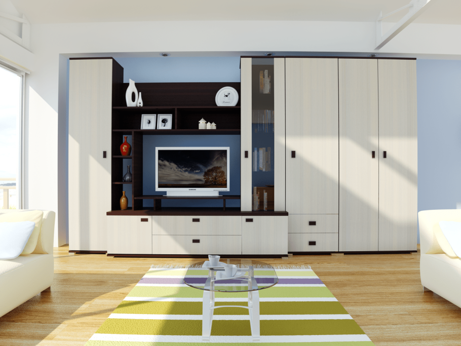 Шкаф купе с телевизором