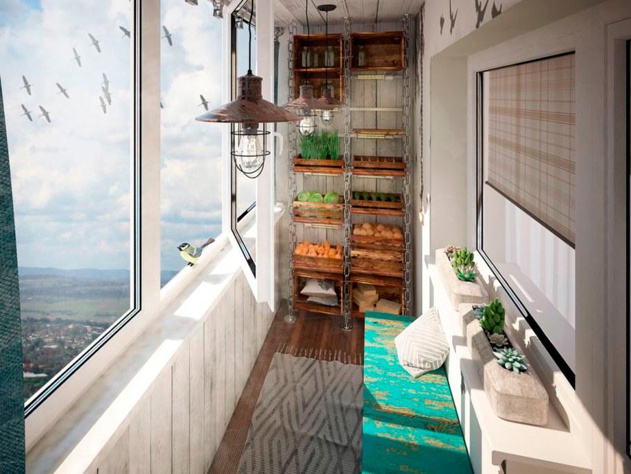 Обустройство балкона