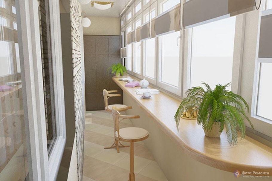 Дизайнерский стеллаж на балкон