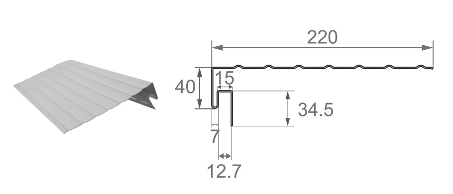J-фаска Ветровая доска Размеры