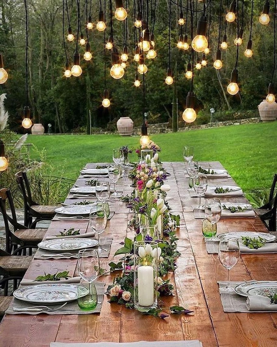 Декор свадьбы на природе