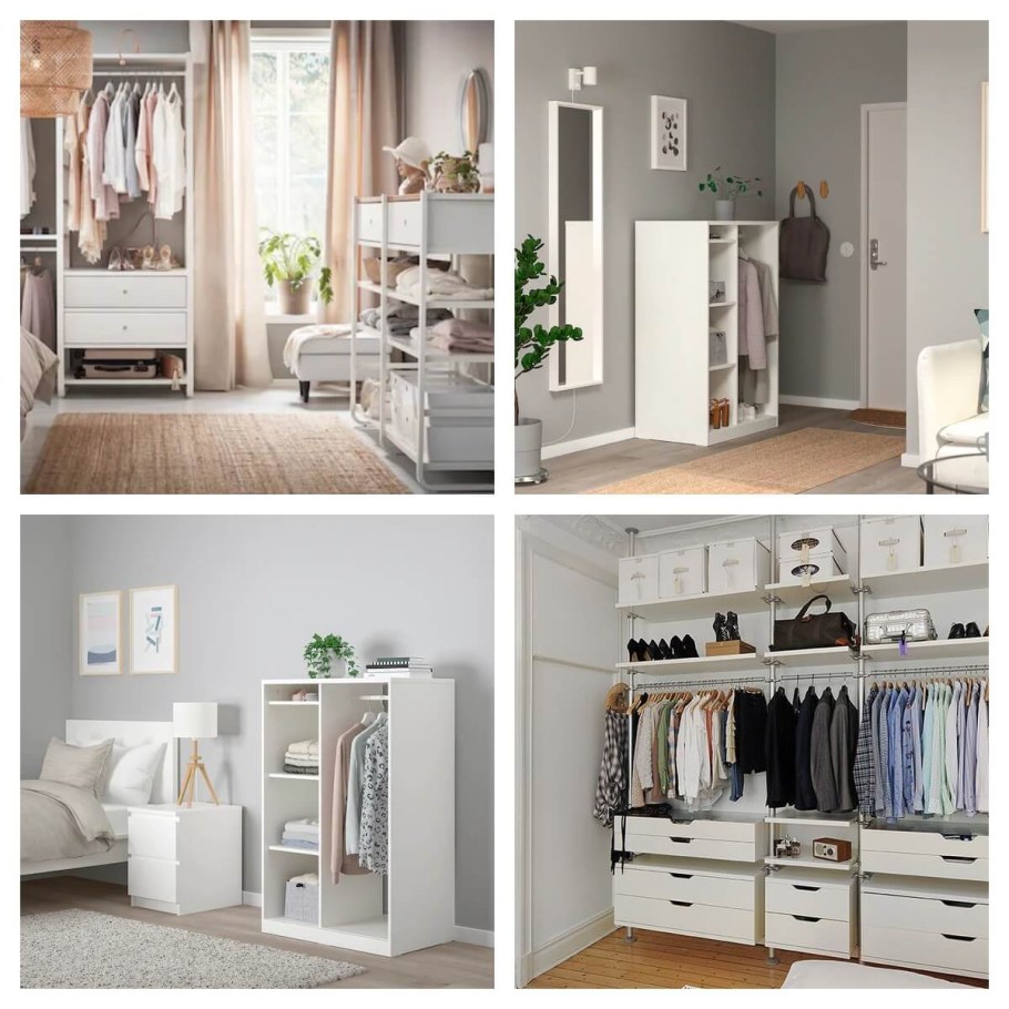 Открытый шкаф икеа