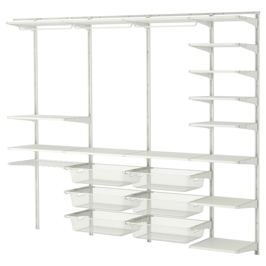 Гардеробная стеллажная система икеа