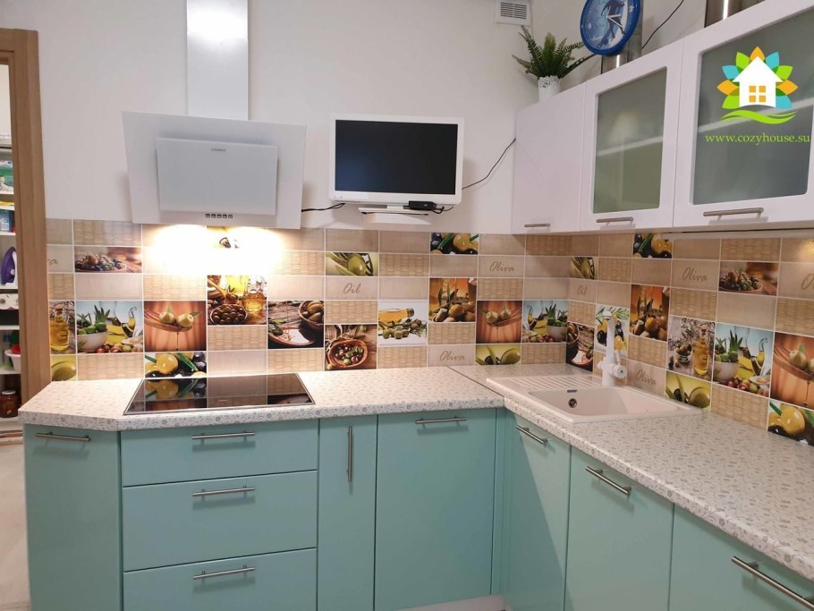 Кухонный фартук "оливки 1453"