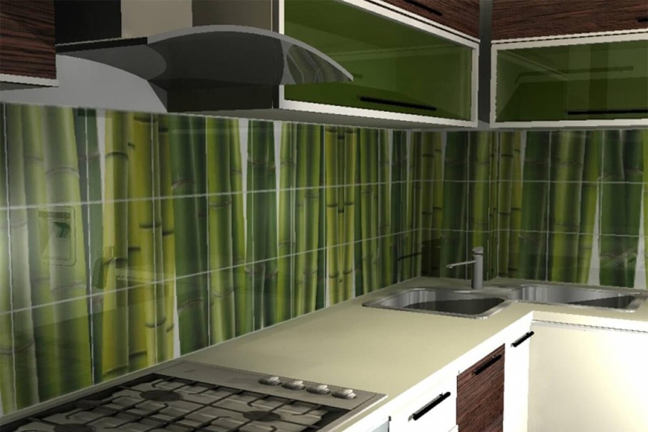 Плиточная панель для кухни