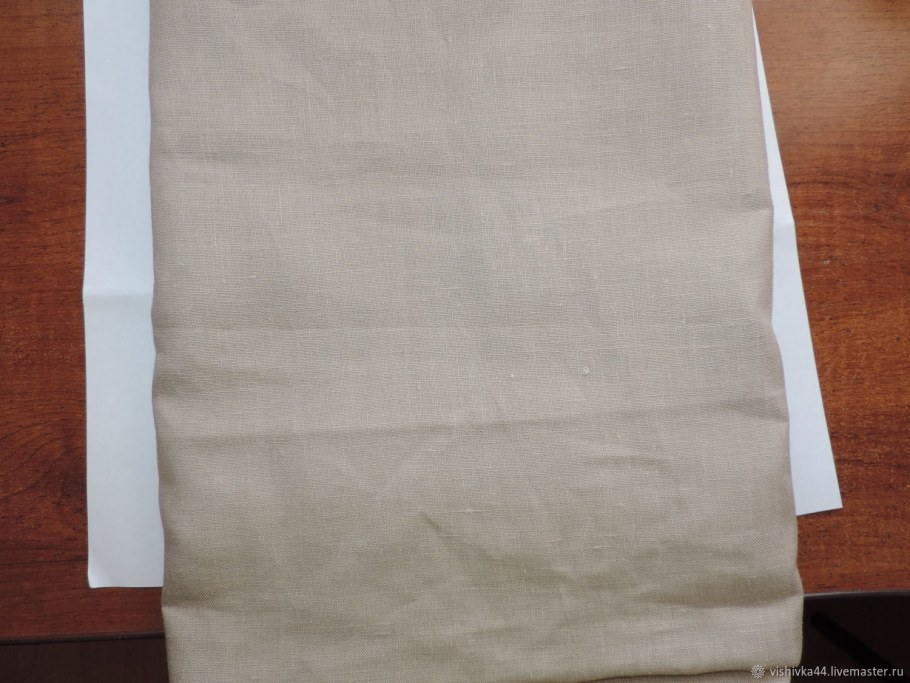 Лен домотканый небеленый