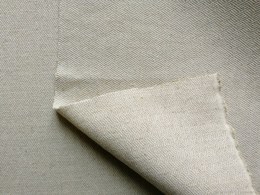 Тонкий небеленый лен