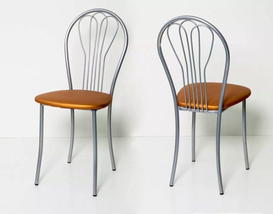 Стул Бител Хлоя серебро/бежевый с-101