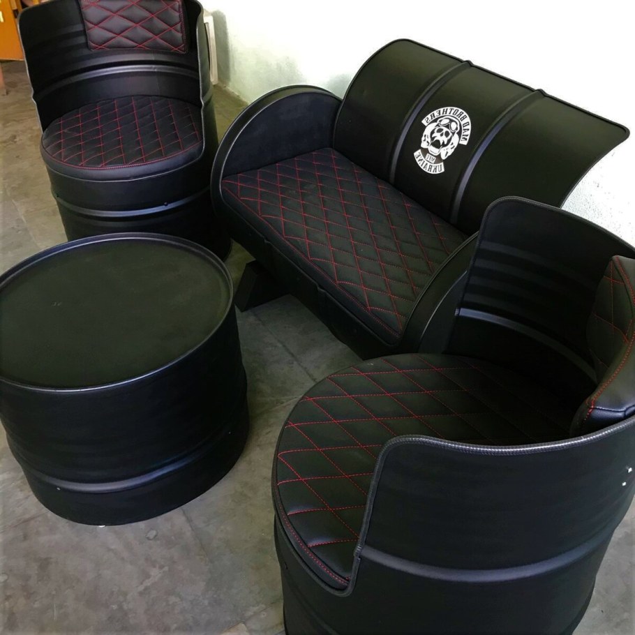 Мебель из бочек