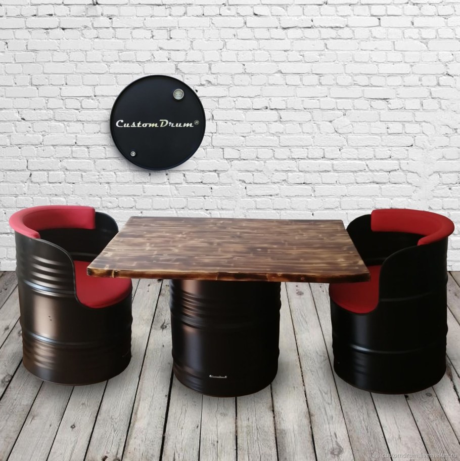 Стул из бочки