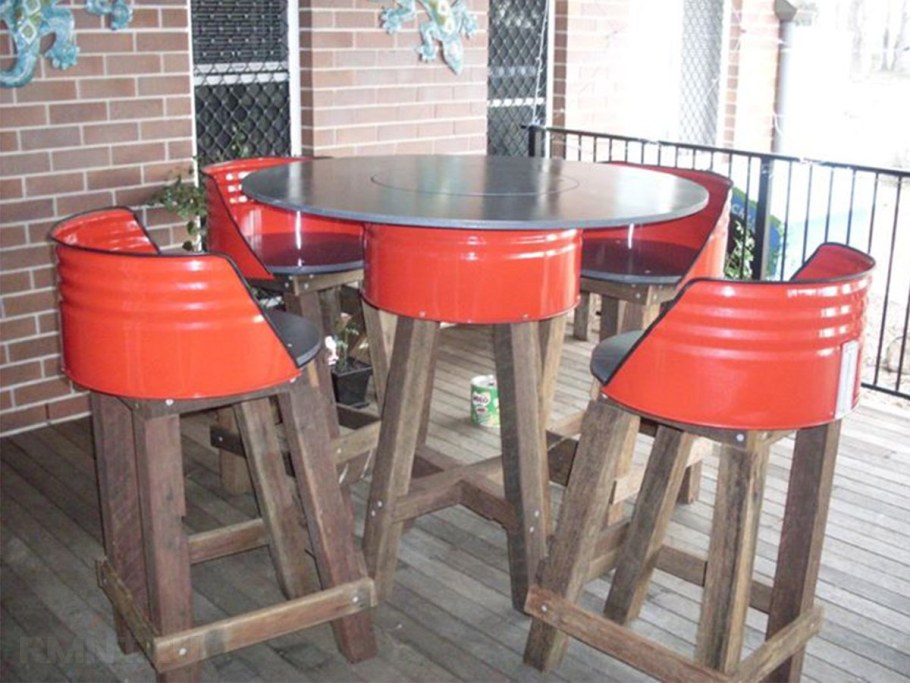 Изделия из бочек металлических