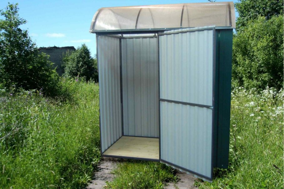 Летний душ из профнастила