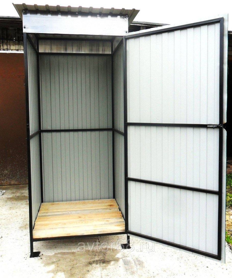 Летний душ из профнастила