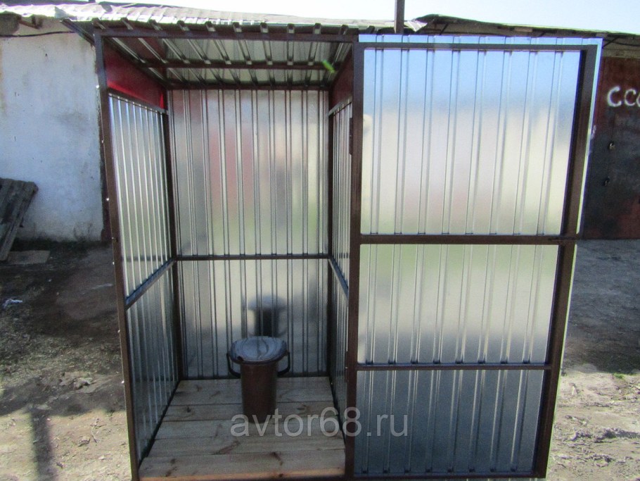 Туалет из профнастила