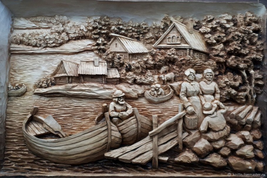 Картины резьбы по дереву сюжеты