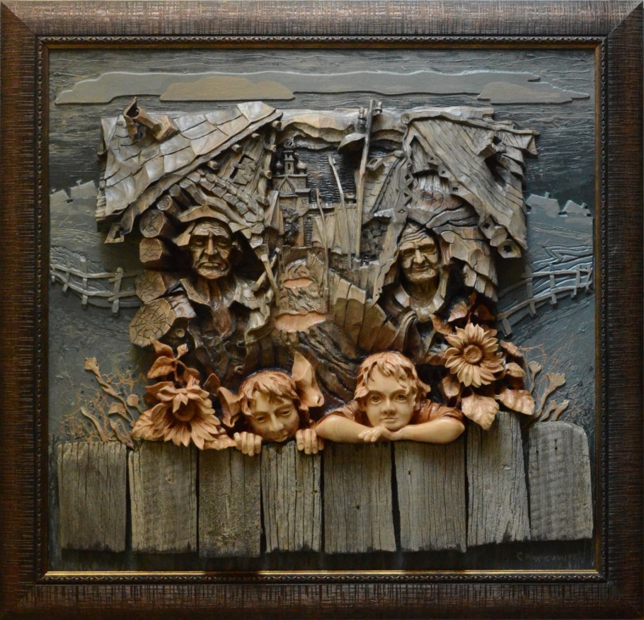 Панно из дерева