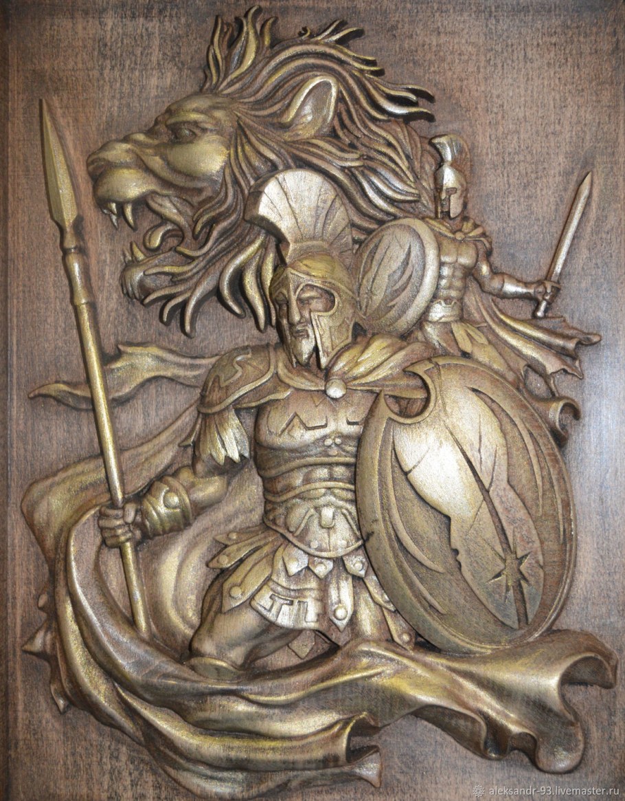 Дракон горельеф