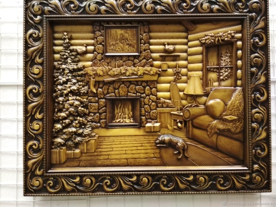 Панно резное 102315