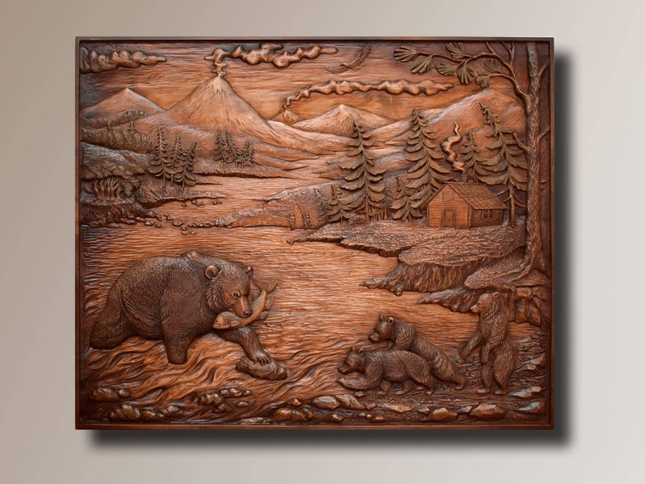 Петр Носиков резьба по дереву картины