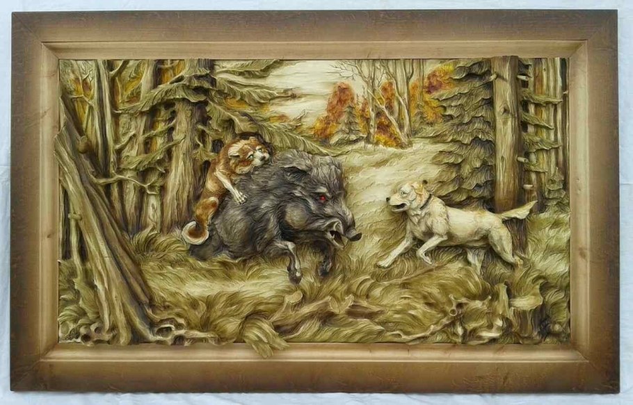 Панно охотник