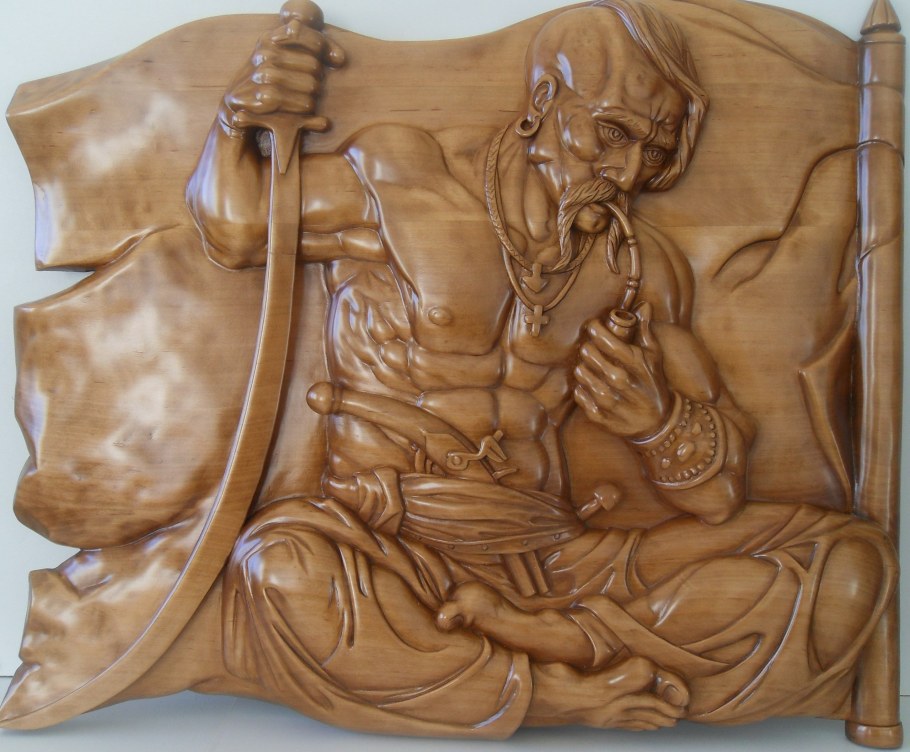 Донской резчик по дереву Геннадий Сухоруков. Панно