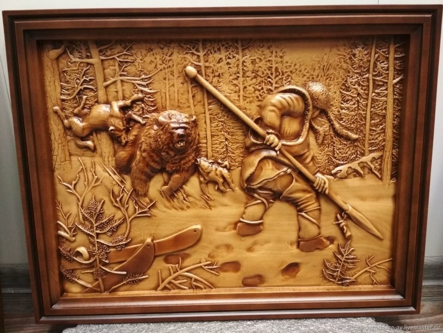 Панно резное