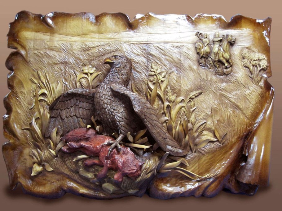 Донской резчик по дереву Геннадий Сухоруков. Панно