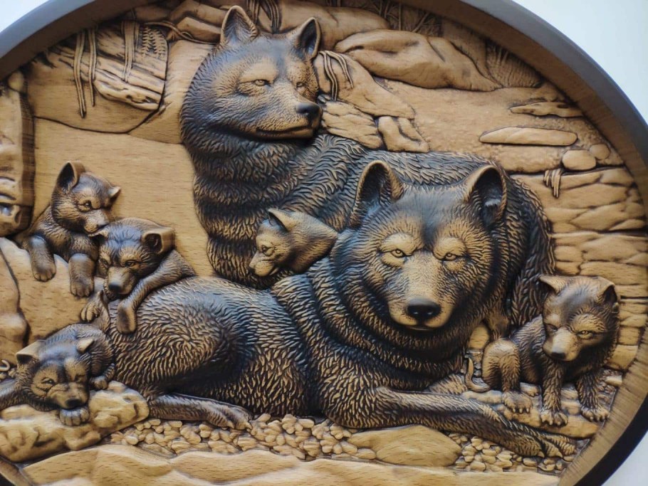 Резное панно Русь