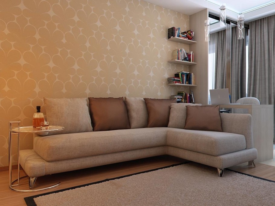 Угловой диван в однушке