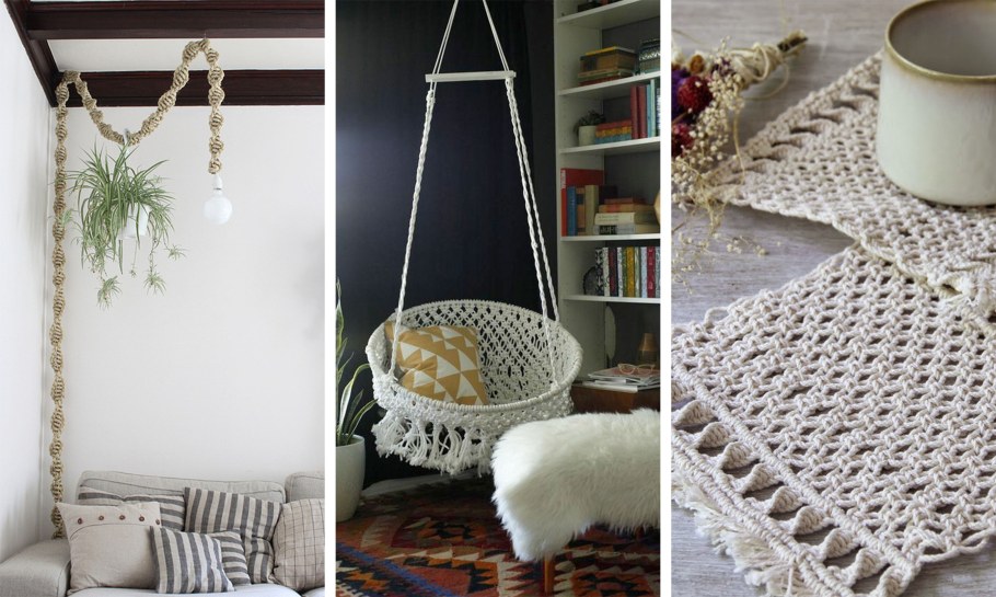 Украшение квартиры макраме