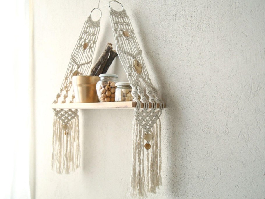 Полочка макраме